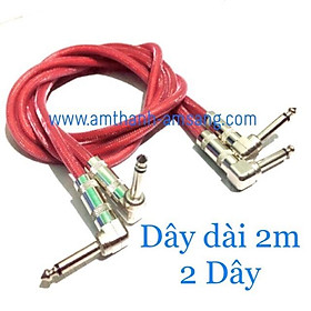 Mua Dây Jack 6 ly cong  02 dây 6 5ly cong dây tín hiệu âm thanh 2 đầu 6 5mm