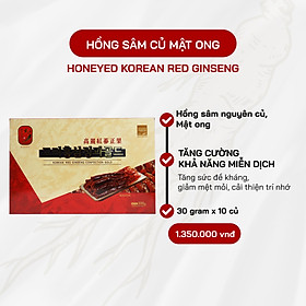 Hồng Sâm Củ Tẩm Mật Ong KHealth Hàn Quốc