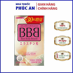 [Mới +30 viên] Viên uống nở ngực BBB Orihiro Nhật Bản 330 viên giúp tăng kích thước và săn chắc vòng 1