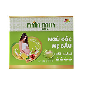 Ngũ Cốc Mẹ Bầu Min Min Care Dạng hộp 25 gói 500gr, Ngũ Cốc Dành Riêng Cho Mẹ Mang Thai