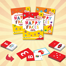 Hình ảnh sách Sách Tiếng Anh mẫu giáo cho trẻ từ 2 đến 4 tuổi Happy Faces Level A (bộ 3 môn)