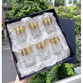 Mua Bộ 6 cốc Pha Lê mạ vàng Bohemia Ver sace dung tích 45 ml Hàng chính hãng