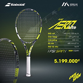 Vợt Tennis PURE AERO LITE 270gram 2023 (102491)