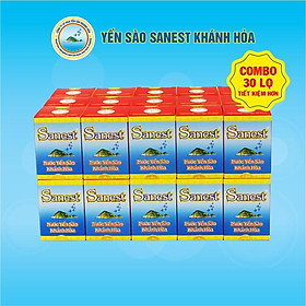 [Combo 30 lọ] Nước Yến sào Khánh Hòa Sanest đóng lọ 70ml