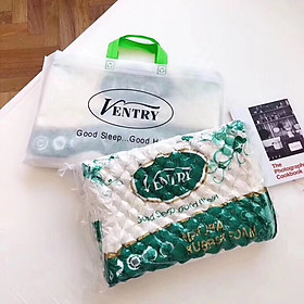 Mua Gối cao su cao cấp Ventry xuất Thái chống mỏi cổ-Tặng kèm 1 móc khóa Houston