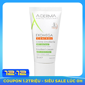 Kem Làm Mềm Da, Dịu Kích Ứng A-Derma Cho Da Khô Đến Rất Khô Exomega Control Emollient Cream (50ml)