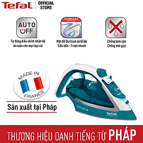Bàn ủi hơi nước Tefal FV5737E0 2500W - Mặt đế chống dính Durilium AirGlide ủi mọi loại vải - Chống bám cặn và chống nhỏ nước - Xuất xứ từ Pháp - Hàng chính hãng