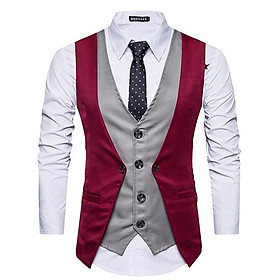 áo gile phối màu cực chất, phong cách hàn quốc sang trọng và nam tính, phom ôm cuốn hút - N43
