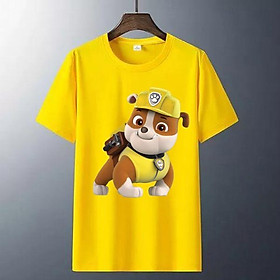 Áo thun trẻ em chó paw 2 6 màu , Có size người lớn, King Cotton