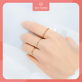 Nhẫn nữ vàng 10k Huy Thanh Jewelry NLF05 size 12