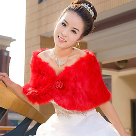 Khăn Choàng Lông Cô Dâu Cúc Đính Hạt Trai, Chất Liệu Lông Mềm Mịn, Không Gây Khó Chịu, Choàng Vai Giữ Ấm Tốt, Tùy Chọn 2 Màu Thời Trang, Dễ Kết Hợp Với Các KiểuTrang Phục Cưới Hoặc Tham Gia Sự Kiện, Chụp Ảnh, Tạo Phong Cách Tự Tin, Nổi Bật, Quyến Rũ, Tôn Lên Các Nét Đẹp Quý Phái, Sang Trọng