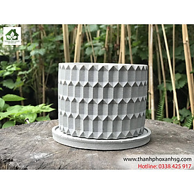 Chậu xi măng mini mẫu 2