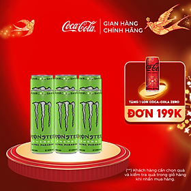 Hộp 6 Lon Nước Giải Khát Tăng Lực Monster Energy Ultra Paradise 355ml/Lon