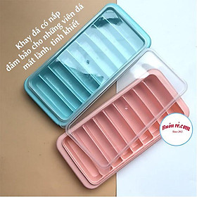 Khay đá có nắp đậy 9 viên  Việt Nhật, vỉ đá, khuôn thạch rau câu, kẹo dẻo, khay trữ đồ ăn dặm cho bé -br01244