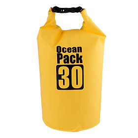 30L Waterproof Dry Bag Roll Top Backpack & Adjustable Shoulder Strap for Kayak Boating Canoeing Rafting Sailing Drifting Fishing
