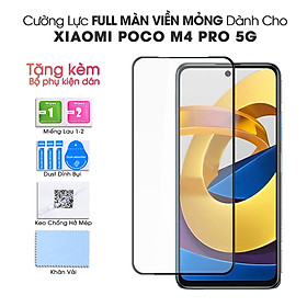 Cường lực Viền Mỏng Dành Cho Xiaomi Poco M4 Pro 5G KHÔNG LẤN MÀN- Handtown- Hàng chính hãng
