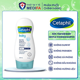 Sữa tắm gội dịu lành cho bé Cetaphil Baby Gentle Wash & Shampoo 230ml