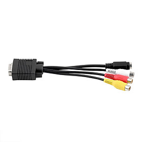 Cáp Chuyển Đổi VGA SVGA Sang S-Video 3 RCA AV TV