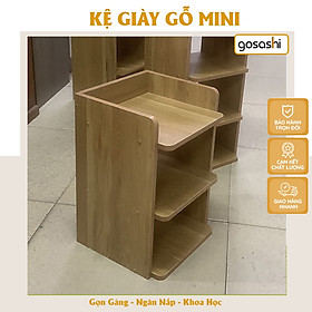 Kệ Để Giày Dép Gỗ Thiết Kế Nhỏ Gọn, Tối Ưu Diện Tích Kệ Giày Dép Xếp Gọn Đa Năng Kệ Gỗ MDF Phong Cách Hiện Đại