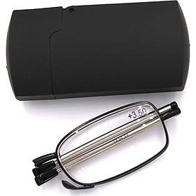 Kính lão gọng xếp 868 màu đen tròng lão 3.5 độ_nam