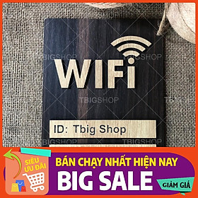 Bảng ghi thông tin wifi mật khẩu gỗ khắc laser cao cấp cho quán cafe, trà sữa, khách sạn, nhà nghỉ