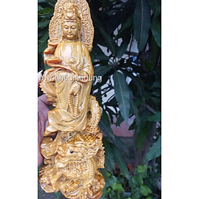 Mua Tượng phật mẹ quan âm bồ tát hàng long bằng gỗ huyết long quá  đẹp kt cao 30×10×9cm