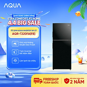 Tủ Lạnh Aqua Inverter 189 lít AQR-T220FA(FB) - Bảo hành 2 năm - Miễn phí vận chuyển - Hàng chính hãng