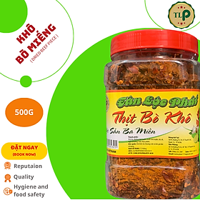 KHÔ BÒ MIẾNG TÂN LỘC PHÁT - HŨ 500G