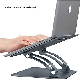 Giá Đỡ Cho Máy Tính, Laptop, iPad, Macbook Hợp Kim Nhôm Cao Cấp. Hỗ Trợ Tản Nhiệt Chống Mỏi Cổ, Vai, Gáy. Hàng Chính Hãng DEVO