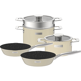 Mua Bộ nồi Inox liền khối Elmich Hera EL-8234 size 18  nồi hấp 22 chảo 20  chảo 26cm
