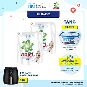 Combo 2 Túi Nước Giặt Ariel Dịu Nhẹ Cho Da Nhạy Cảm (2.15kg/ Túi) - Mềm mại ngát hương - An toàn cho da em bé