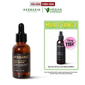 Serum mọc tóc vỏ bưởi & bồ kết Herbario 30ml pomelo giúp tóc mọc nhanh giảm rụng tóc thuần chay