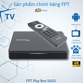 Mua FPT Play Box 2022 mã 650 – box Android Tốt Nhất VN - Tặng kèm gói 7 và 14 tháng truyền hình FPT -  Hàng chính hãng