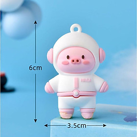 Mua Búp bê heo hồng phi hành gia cho các bạn trang trí móc khóa  dán Jibbitz  DIY
