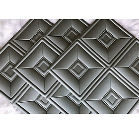 Mua Bộ 10 Xốp dán tường giả da 3D TM3