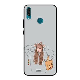 Ốp lưng điện thoại Huawei Y9 2019 viền silicon dẻo TPU  hình Gấu KAW