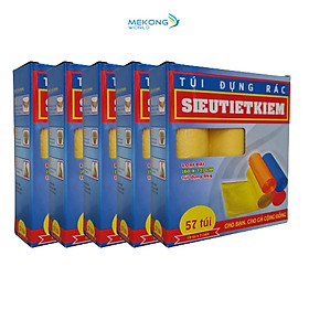 Mua 5 Hộp Túi Đựng Rác Siêu Tiết Kiệm Nhựa Sinh Học (Đại: 60x72m)