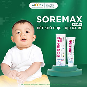 Kem dưỡng ẩm chăm sóc làn da nhạy cảm của bé SOREMAX SOFT KIDS 30g