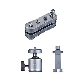 Máy Quay Cầm Tay Với Panning Và Bộ Chuyển Động Tuyến Tính Kéo Dài Khoảng Cách 4 Lần Tích Hợp Giá Đỡ Điện Thoại