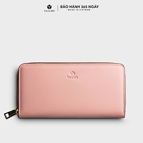 Ví da nữ cầm tay dáng dài đơn giản Yuumy Seasand YV69  - Hồng phấn