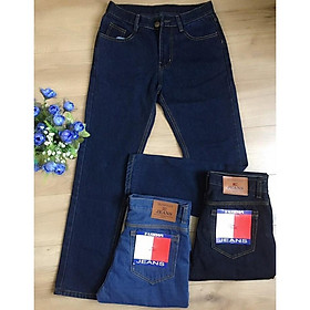 Quần jean nam ống suông vải dày chất vải jean cotton mềm mịn size 50-90kg-Jean203