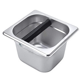 Hình ảnh Hộp đập bã cà phê chất liệu inox KBS01 - Kích thước: 15.2x17.5cm