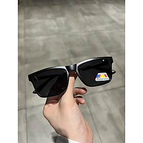 Bộ Kính Cận râm Clip on 2in1 Mắt vuông form to