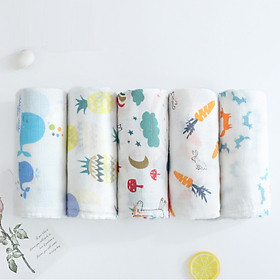 Khăn Cotton Bonny Quấn Ủ, Khăn Tắm, Khăn Trùm Xe Đẩy Cho Bé (Giao Ngẫu Nhiên)
