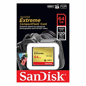 Mua Thẻ Nhớ CF Sandisk 64GB Extreme 800X New (120 Mb/s) - Hàng Nhập Khẩu