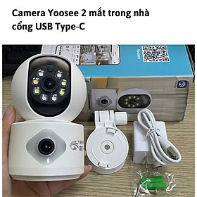 Mua CAMERA 2 MẮT TRONG NHÀ YOOSEE YS2304 - 4.0MPX KẾT NỐI WIFI  XOAY 360 ĐỘ  ĐÀM THOẠI 2 CHIỀU - Hàng Chính Hãng