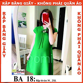 Rập giấy A0 mã BA18 - Rập đầm bầu (BẢN VẼ)