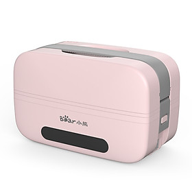 Bear electric lunch box DFH-B10T6 square double bile intelligent control vacuum preservation 1L