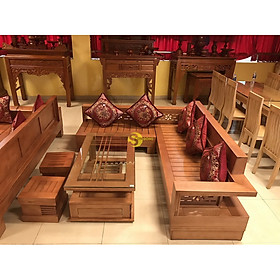 Mua Bộ sofa góc hoa thủy gỗ sồi Nga
