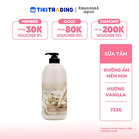 SỮA TẮM KWAILNARA BODY PHREN VANILLA MILK BODY WASH (Hương Vani) 732gr